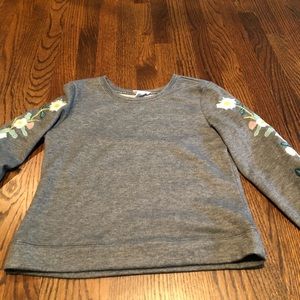 kids cropped long sleeve shirt